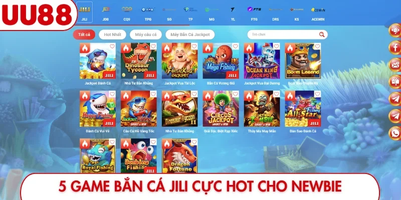 5 game bắn cá JILI cực hot cho newbie